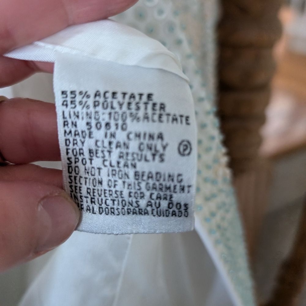 Albert Nipon Beaded Vintage Sequin Beaded Pastel … - image 5